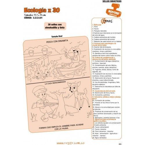 SELLOS DIDAC. ECOLOGÍA X 30