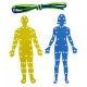 ESQUEMAS CORPORALES X 2 UNID PARA ENHEBRAR PVC