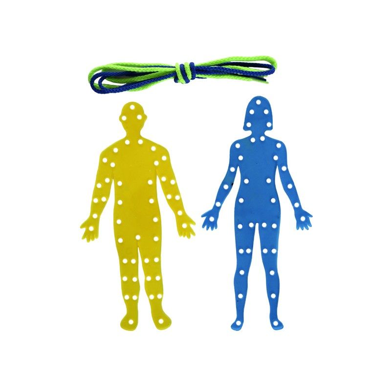 ESQUEMAS CORPORALES X 2 UNID PARA ENHEBRAR PVC