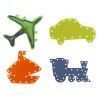 MEDIOS DE TRANSPORTE X 4 UNID PARA ENHEBRAR PVC