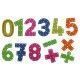 NÚMEROS Y SIGNOS MATEMÁTICOS X 14 UNID PARA ENHEBRAR EN PVC