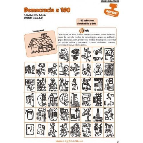 SELLOS DIDAC. DEMOCRACIA X 100