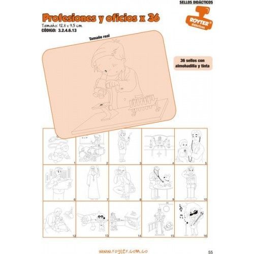SELLOS DIDAC. PROFESIONES Y OFICIOS X 36
