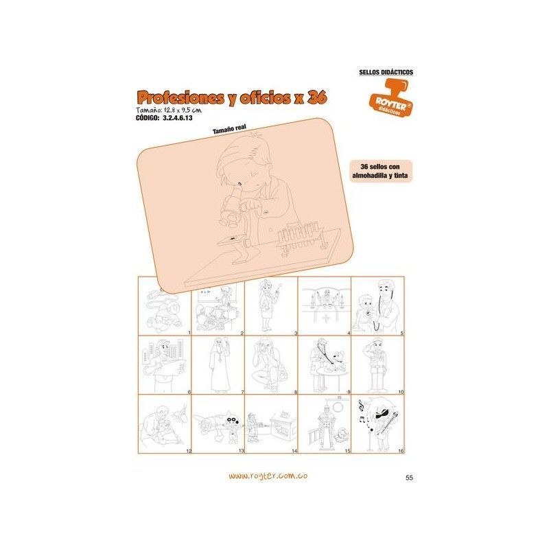 SELLOS DIDAC. PROFESIONES Y OFICIOS X 36