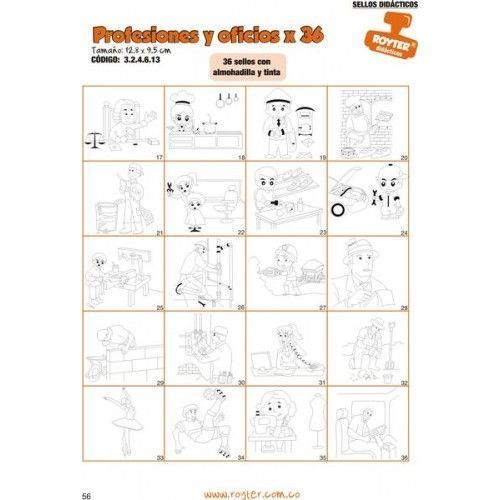 SELLOS DIDAC. PROFESIONES Y OFICIOS X 36