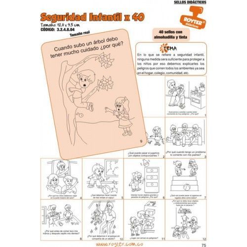 SELLOS DIDAC. SEGURIDAD INFANTIL X 40