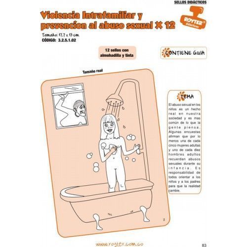 SELLOS DIDAC. VIOLENCIA INTRAFAMILIAR Y PREVENCIÓN AL ABUSO SEXUAL X 12