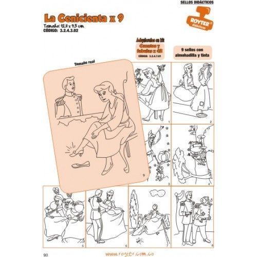 SELLOS DIDAC.LA CENICIENTA X 9