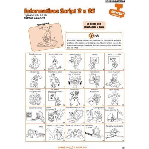 SELLOS DIDAC. INFORMATIVOS EN SCRIPT 2 X 25