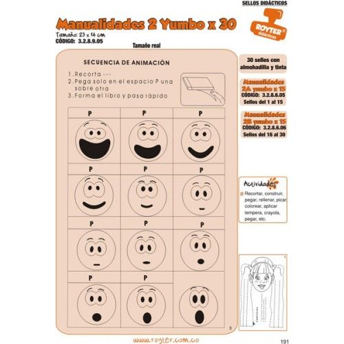 SELLOS DIDAC. MANUALIDADES 2 JUMBO X 30