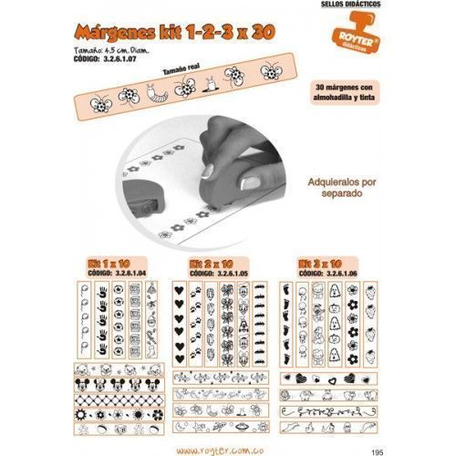 SELLOS DIDAC. MÁRGENES KIT. 1 X 10