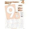 SELLOS DIDAC. NÚM. PARA COMPLETAR Y RELLENAR X 9 pequeño
